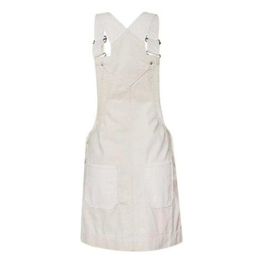 (WMNS) Converse Casual Suspender Skirt 'White' 10018415-A01