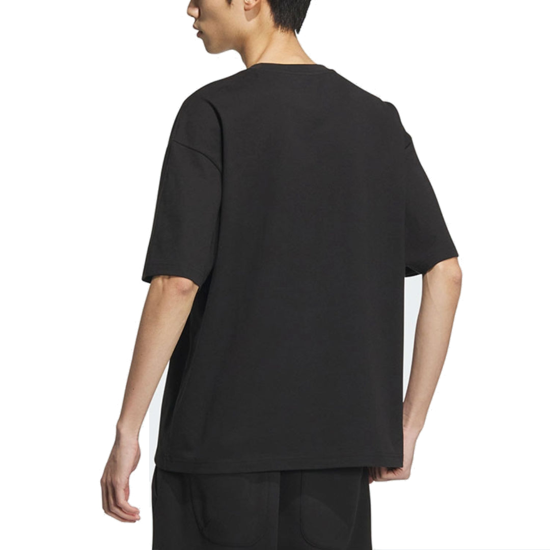adidas China T-Shirt Asia Sizing 'Black White' JI6838