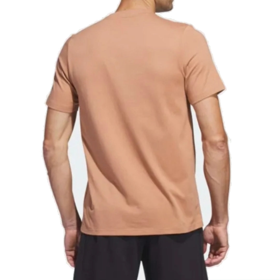 adidas Lounge Graphic T-Shirt 'Brown White' H49668