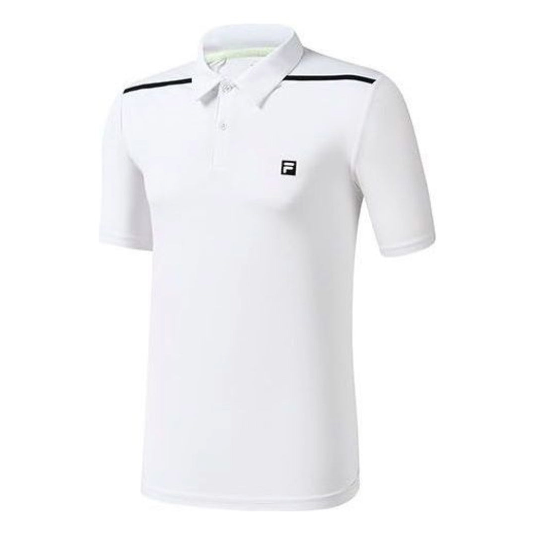 FILA Athletics Logo Tennis Polo Shirt 'White' A11M223113F-WT