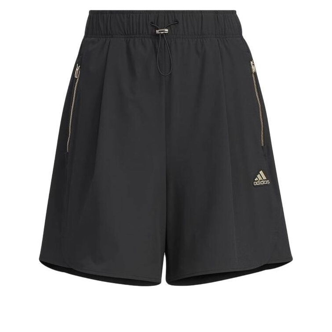 (WMNS) adidas Modern Tech Shorts Asia Sizing 'Black Yellow' JI9801