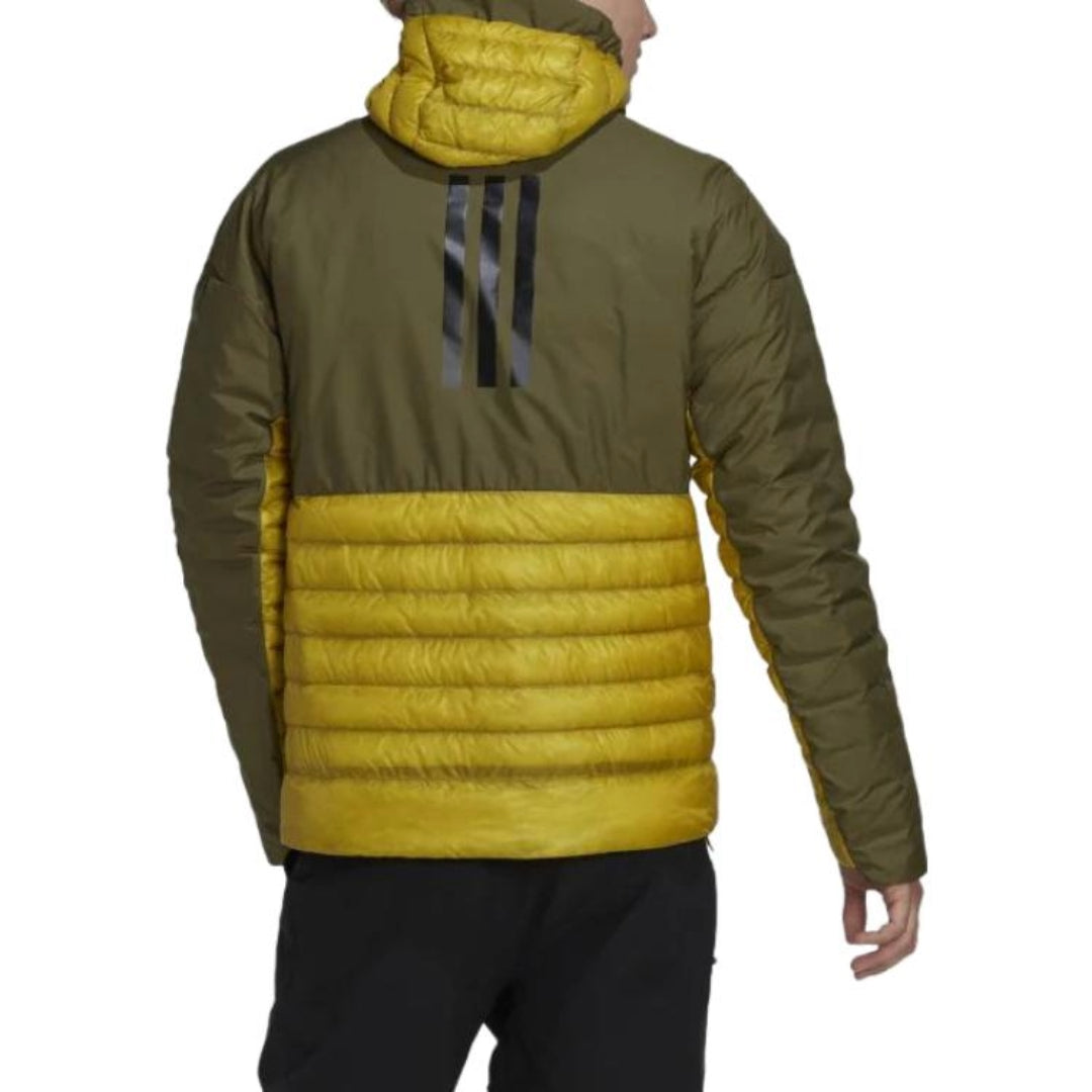 adidas Terrex MYSHELTER Down Hooded Jacket 'Green' HH9215