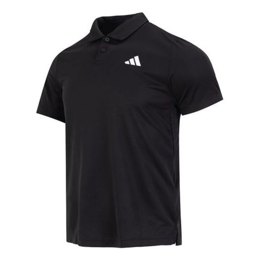 adidas Club Tennis Pique Polo Shirt Asia Sizing 'Black' HS3246