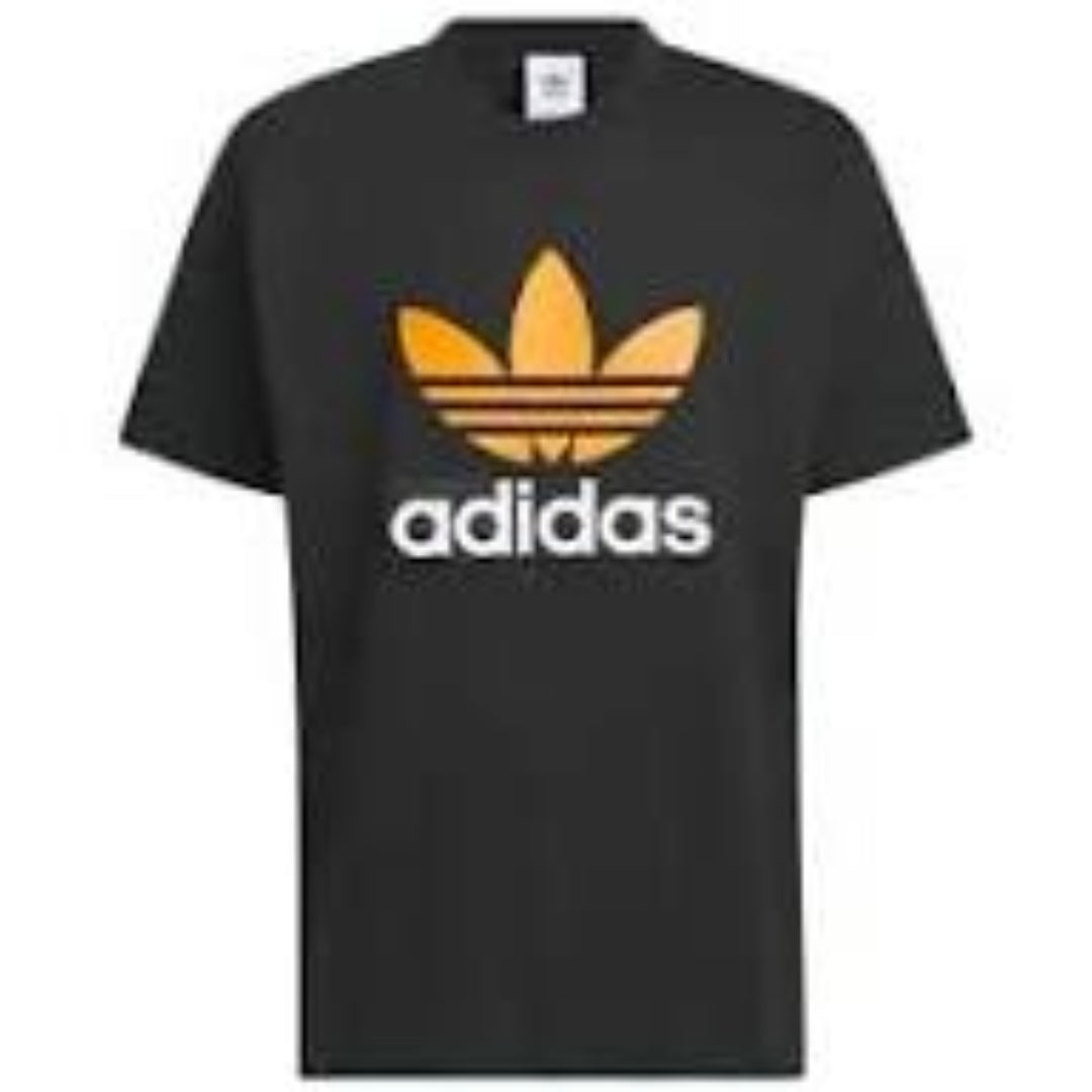 adidas Sportswear T-Shirt Asia Sizing 'Black Orange White' JF0660