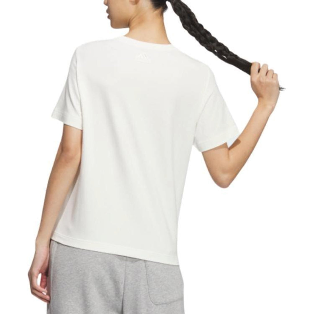 (WMNS) adidas Letter Printed T-Shirt Asia Sizing 'White' JJ3587
