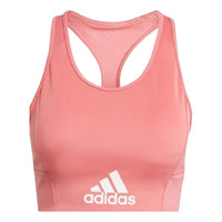 (WMNS) adidas AEROREADY Designed 2 Move Logo Padded Sports Bra Asia Sizing 'Pink White' GL3835