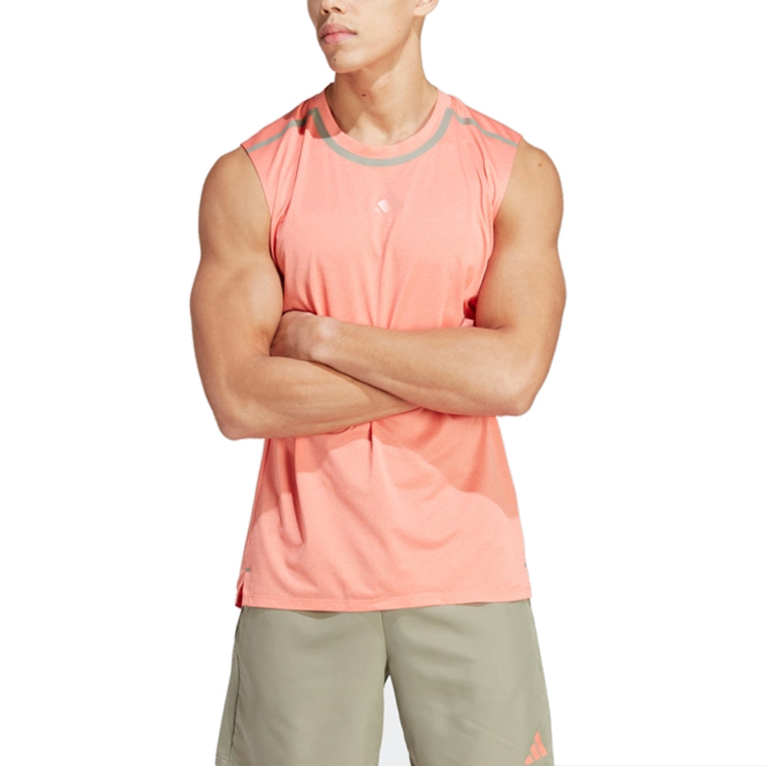 adidas Teach Not Preach Workout Vest 'Pink Grey' IB9058