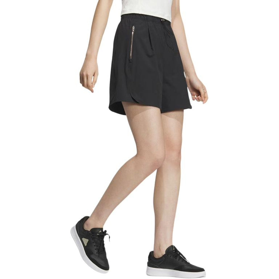 (WMNS) adidas Modern Tech Shorts Asia Sizing 'Black Yellow' JI9801