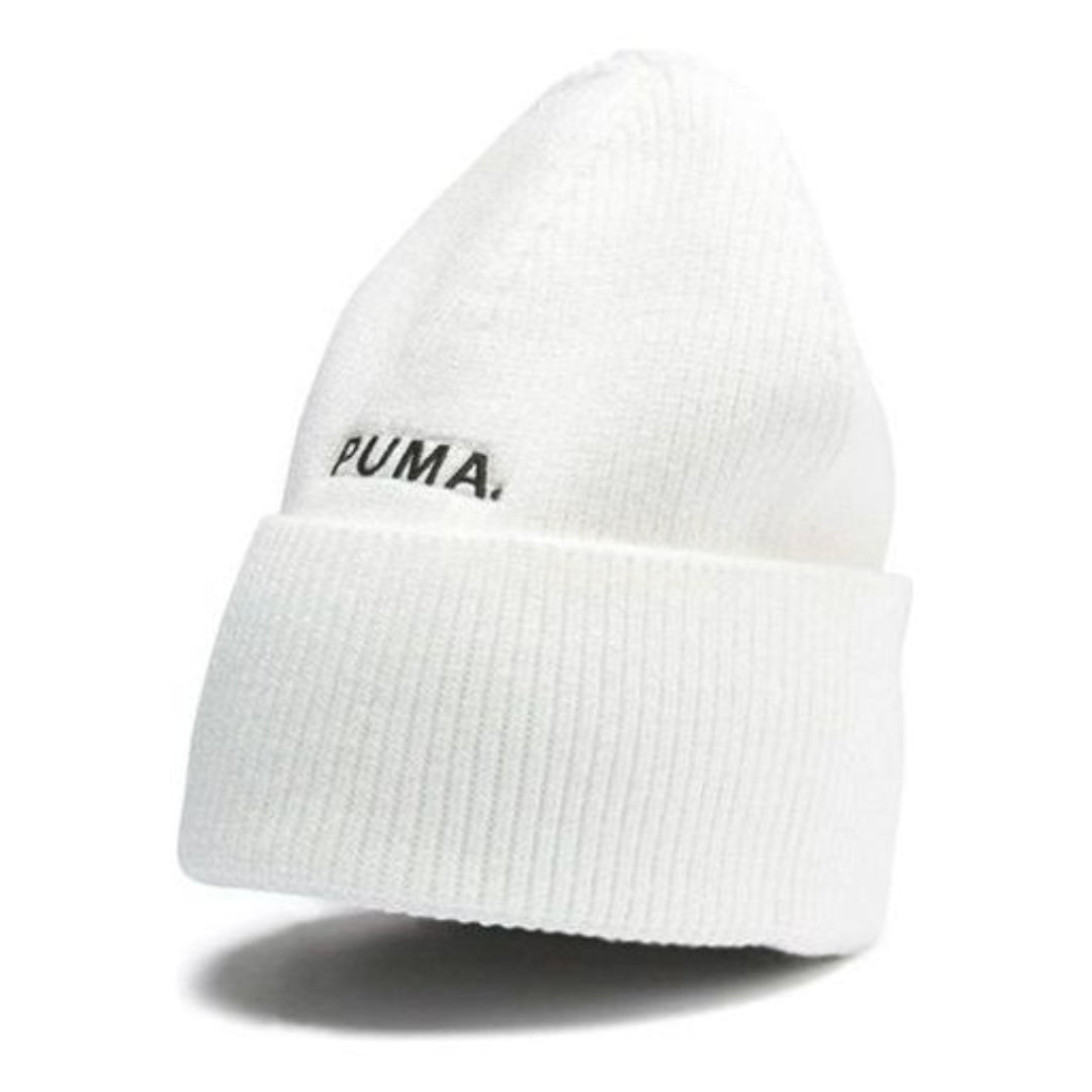 (WMNS) PUMA Classic Hybrid Fit Trend Ribbed Beanie 'White Black' 022350-02