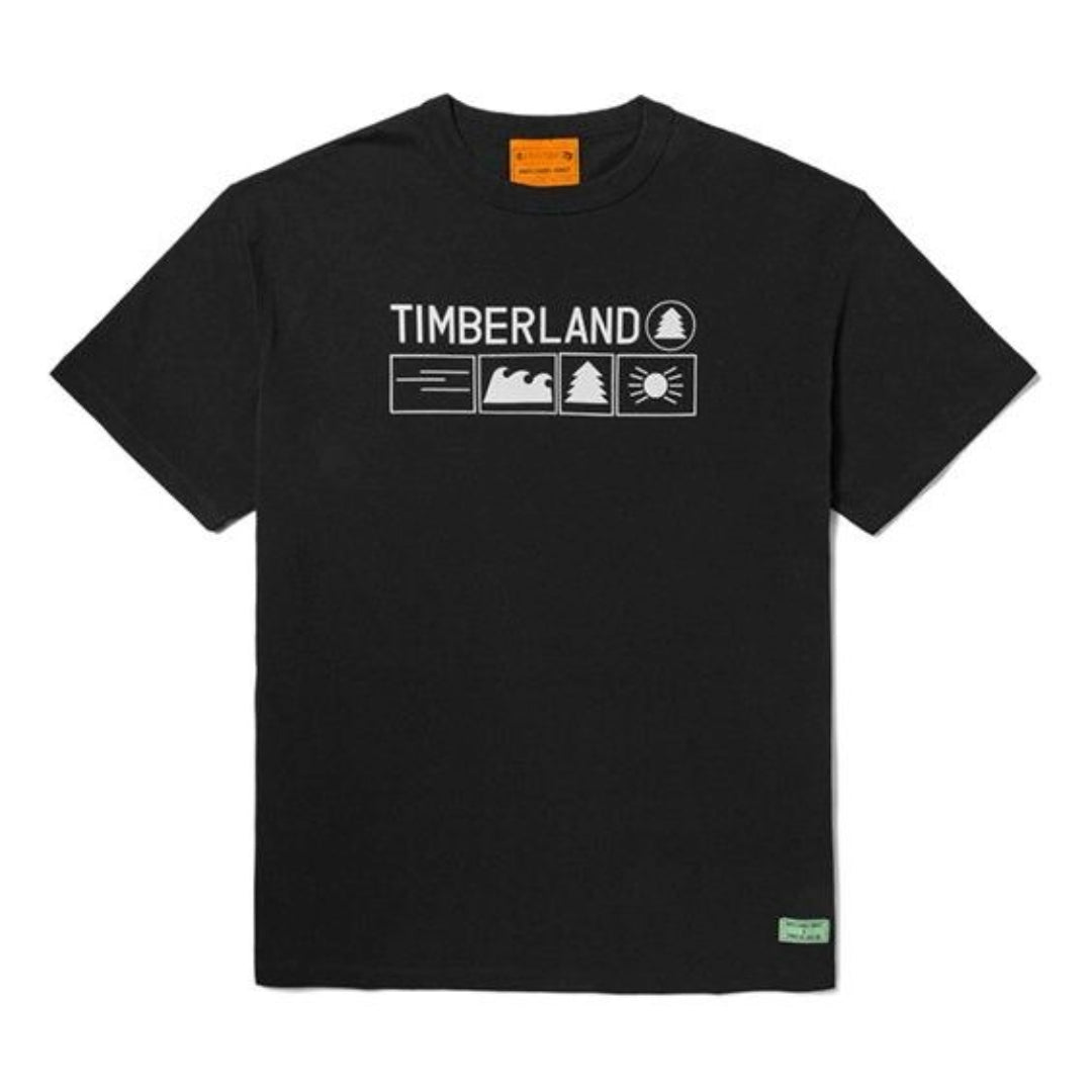 Timberland x Nina Chanel Abney T-Shirt 'Black White' A5NC6-001