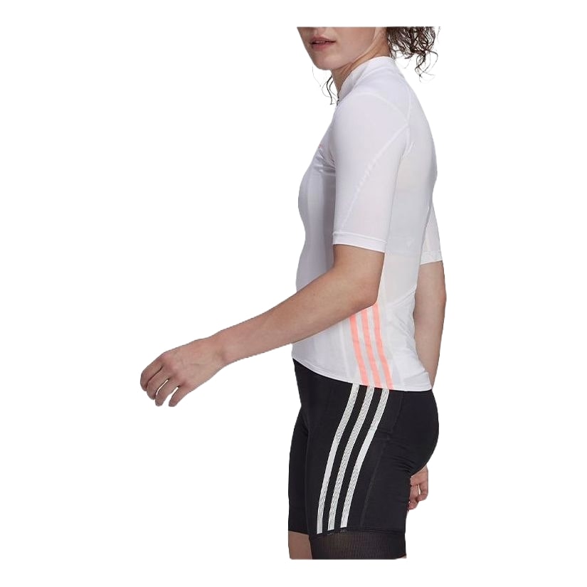 (WMNS) adidas The Short Sleeve Cycling Jersey 'White' HB0531