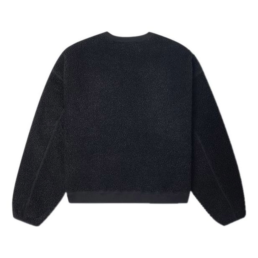 (WMNS) Converse Loose Short Sweater 'Black' 10020289-A02