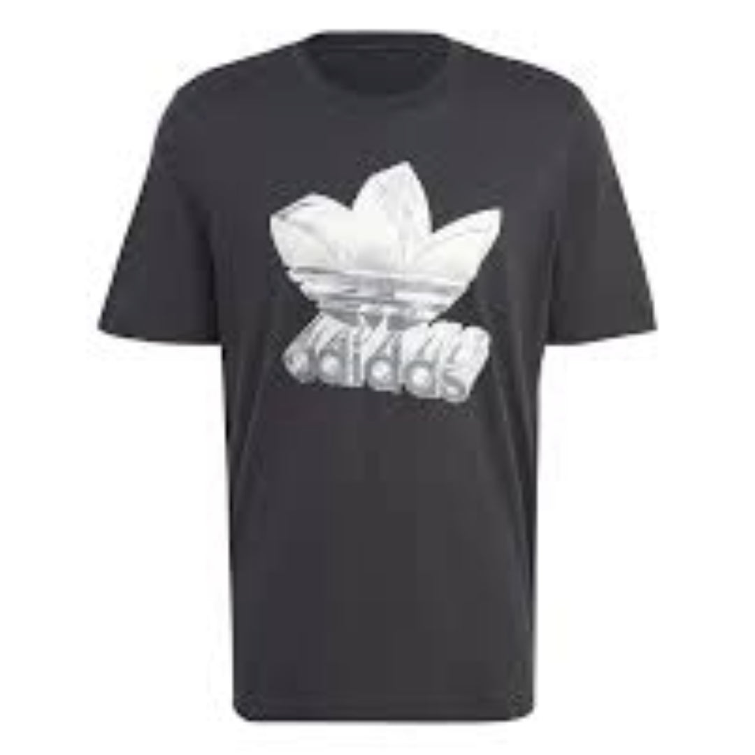 adidas Rekive Graphic T-Shirt Asia Sizing 'Black White' HR3399
