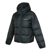 (WMNS) Converse Short Down Textile Jacket 'Black' 10021998-A01
