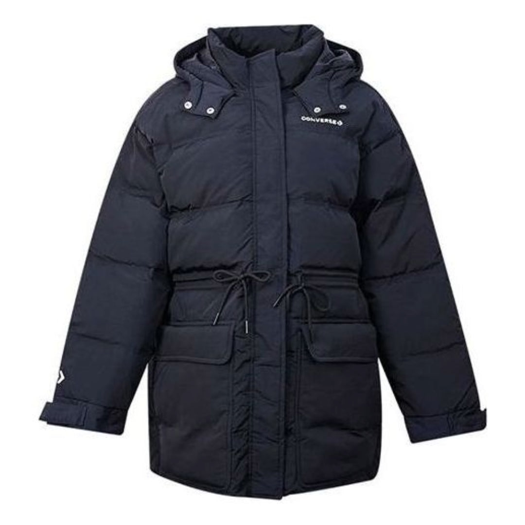 (WMNS) Converse Mid Down Jacket 'Black' 10021994-A01