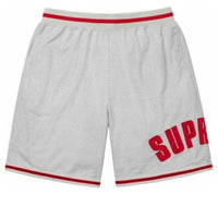 Supreme Ultrasuede mesh short 'Grey Red' SUP-SS24-211