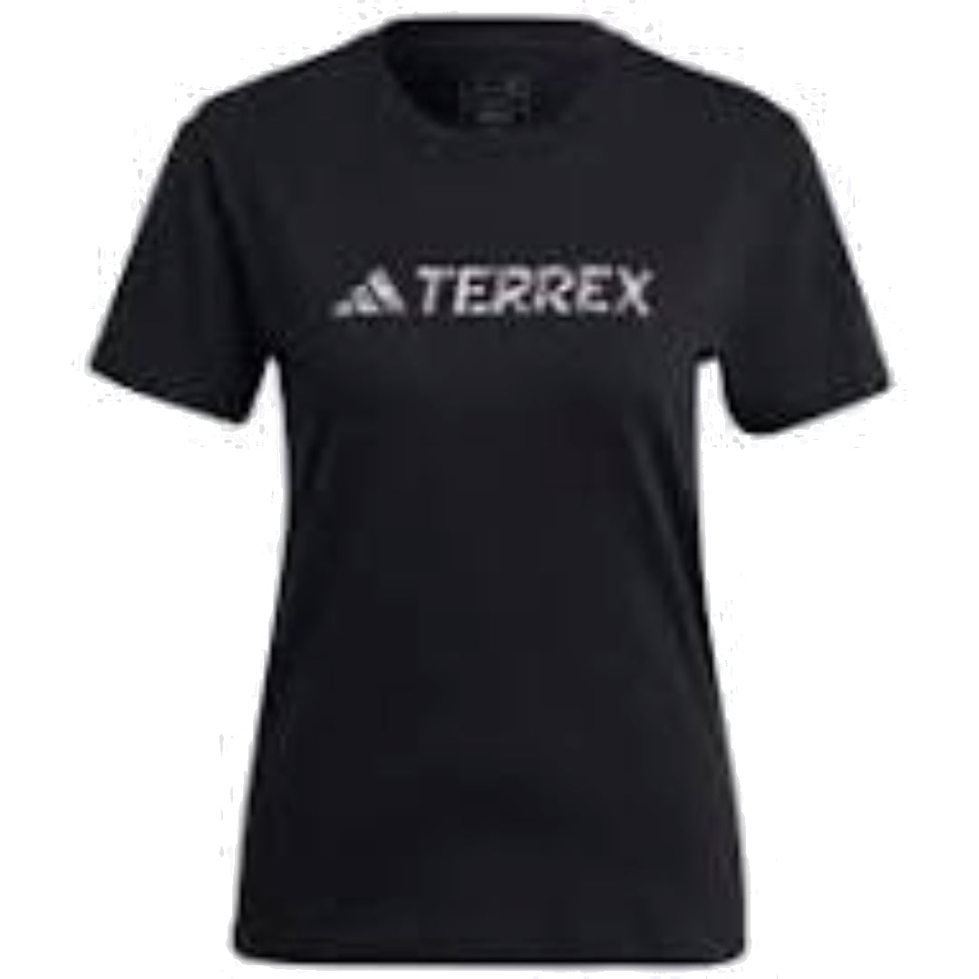 (WMNS) adidas Terrex Classic Logo T-Shirt Asia Sizing 'Black' HZ1392