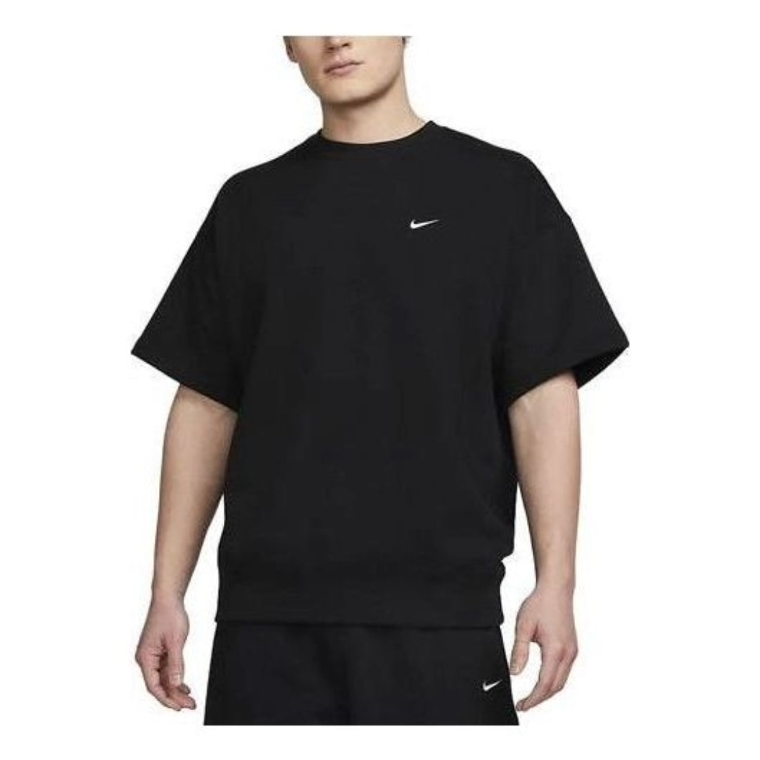 Nike Solo Swoosh French Terry Top 'Black' DX0880-010