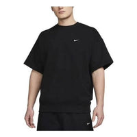 Nike Solo Swoosh French Terry Top 'Black' DX0880-010