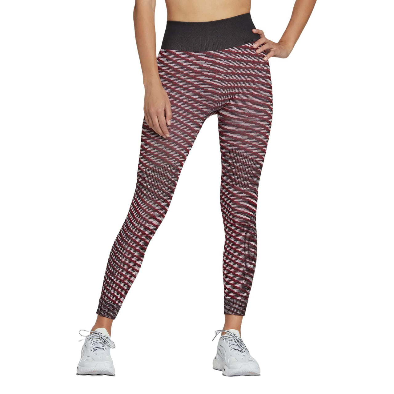(WMNS) adidas by Stella McCartney Knit Training Tights 'Red Black' HG1267