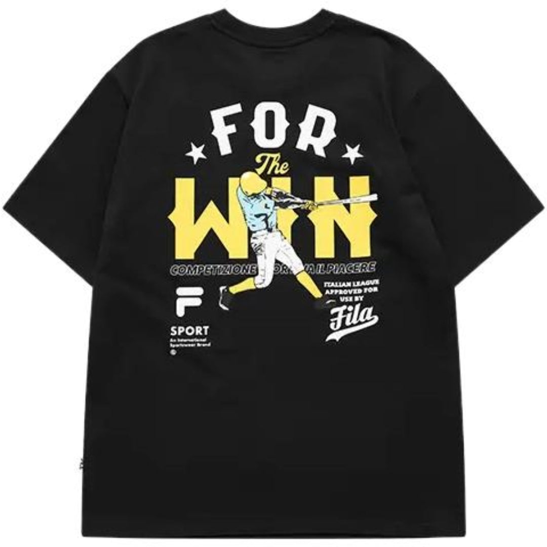 FILA FUSION Graphic T-Shirt 'Black Yellow' T51M122103A-BK