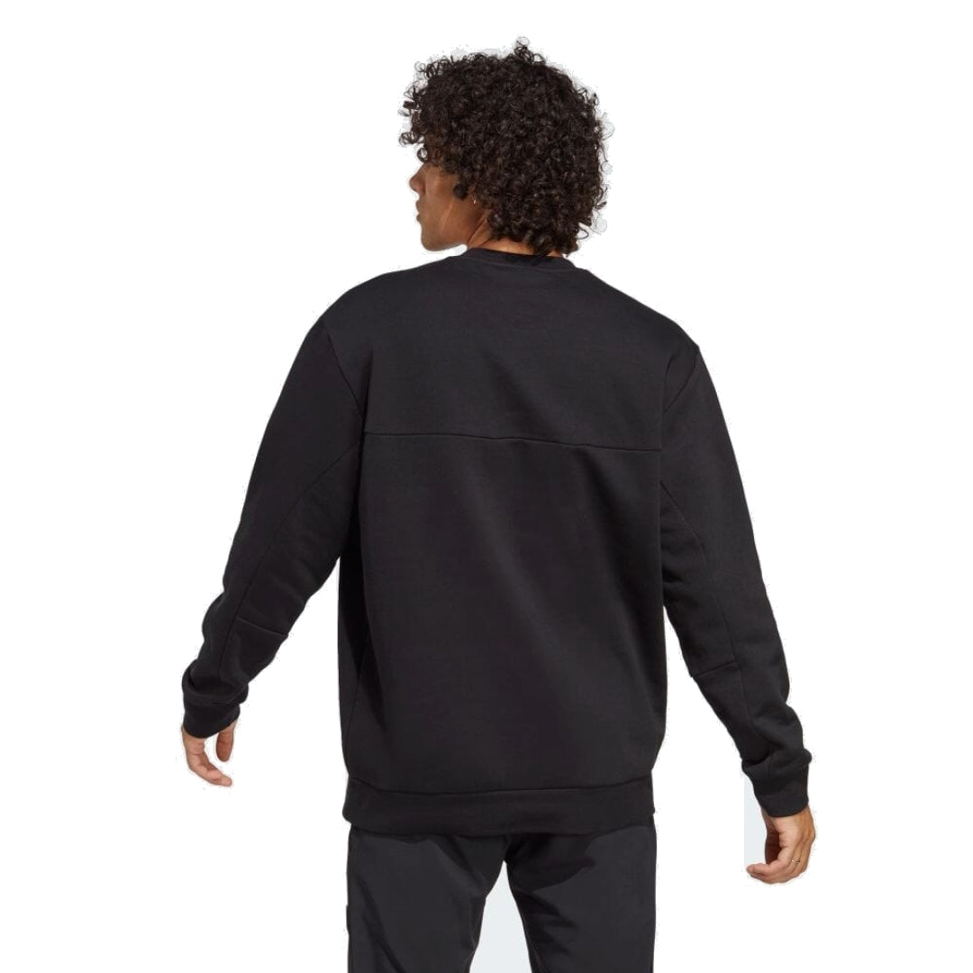 adidas Stadium Fleece Badge of Sport Sweatshirt 'Black' HN4758