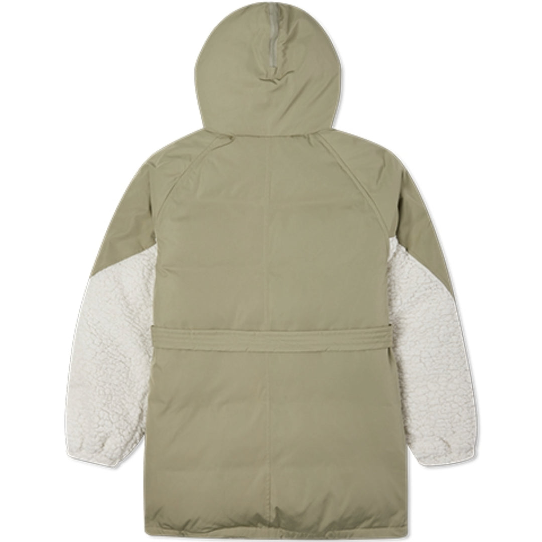 (WMNS) Converse Down Jacket 'Olive Green White' 10021987-A03