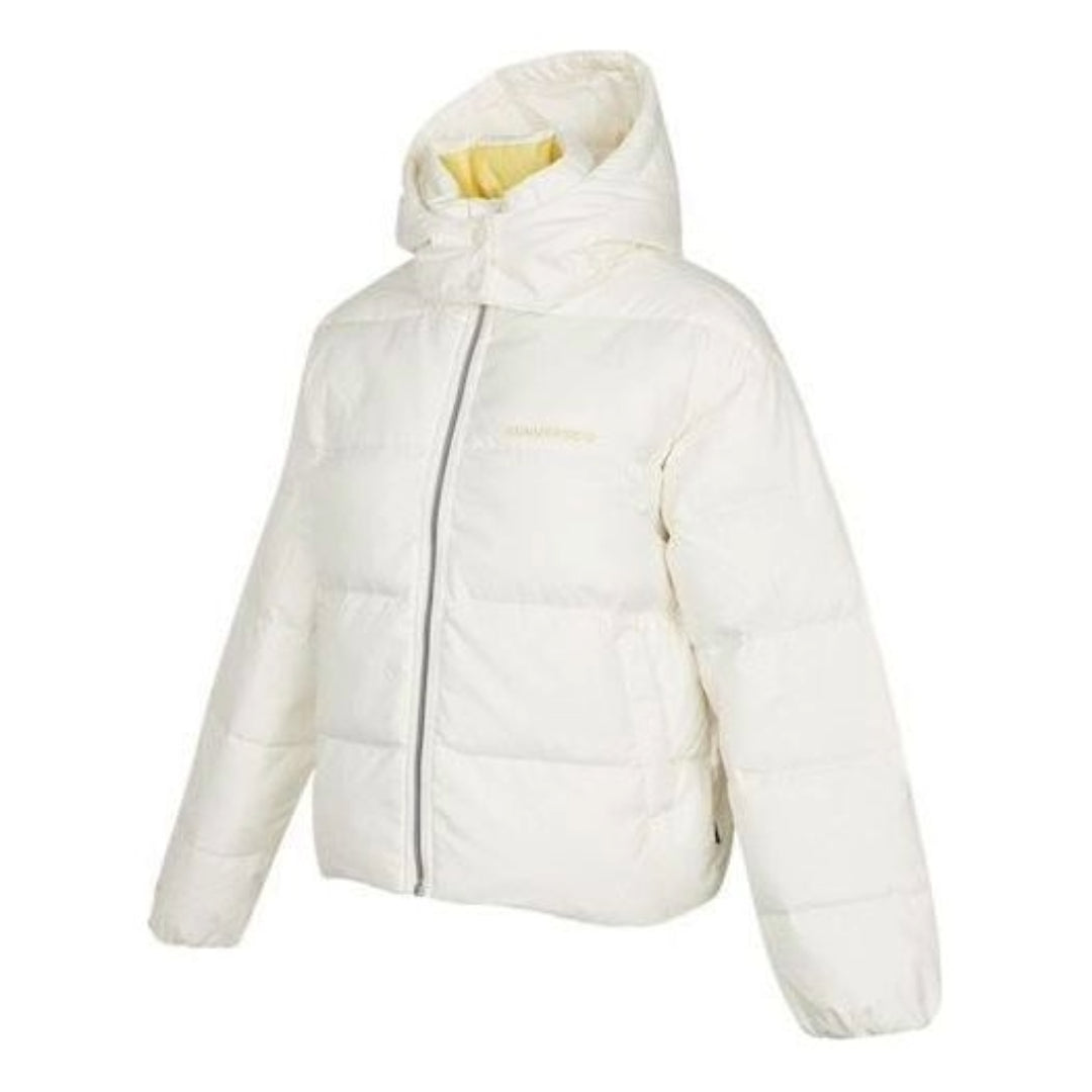 (WMNS) Converse Short Down Textile Jacket 'White' 10021998-A02