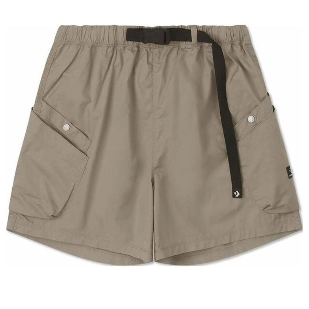 (WMNS) Converse Woven Utility Shorts 'Olive Green' 10026395-A06