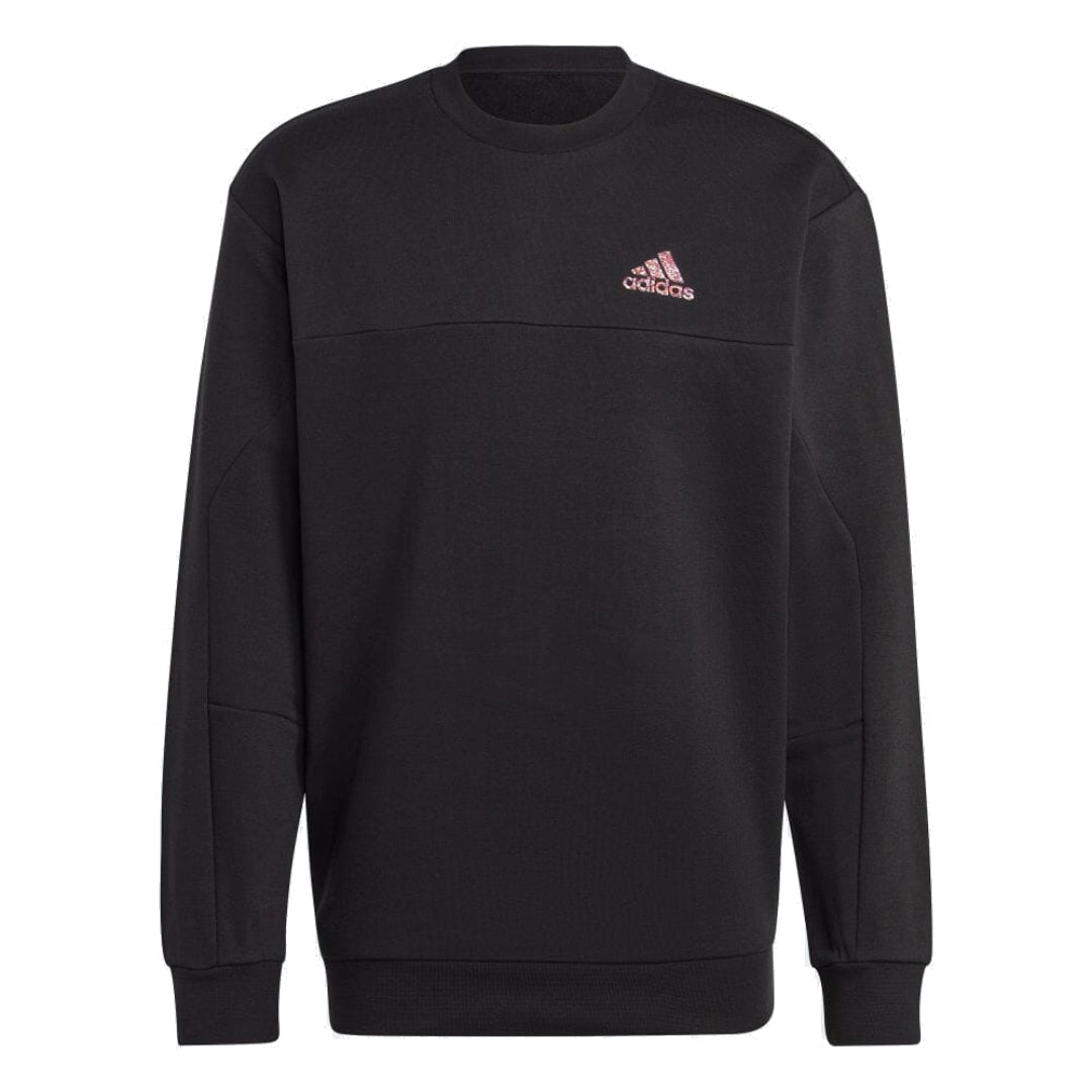 adidas Stadium Fleece Badge of Sport Sweatshirt 'Black' HN4758