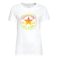 (WMNS) Converse Ombre Chuck Patch Crew T-Shirt 'White Yellow' 10017088-A01