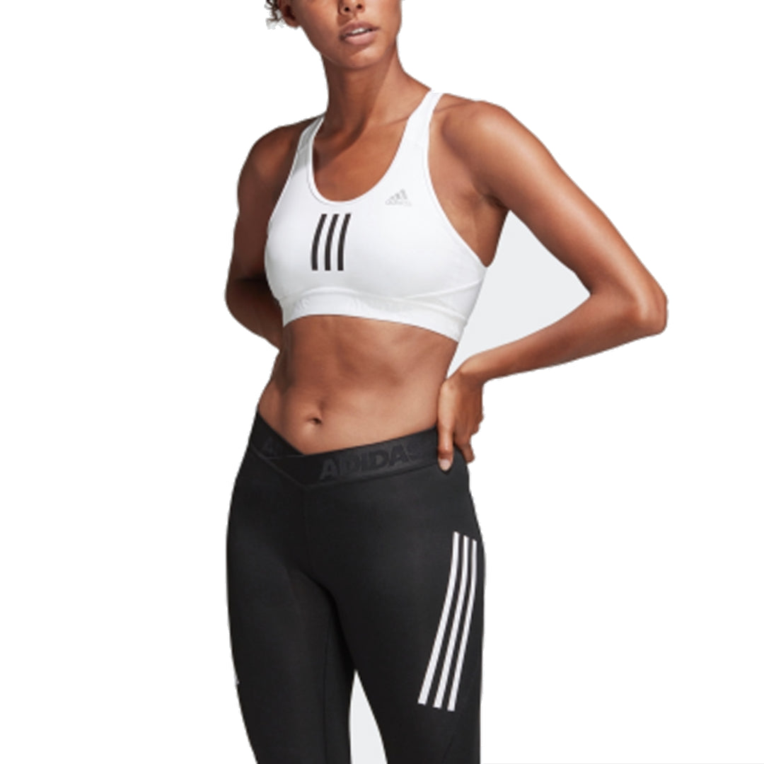 (WMNS) adidas 3-Stripes Bra Asia Sizing 'White Black' DT4027