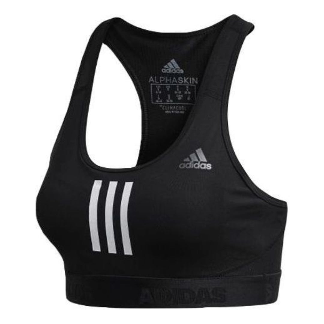 (WMNS) adidas Don't Rest Alphaskin Sport+ Padded 3-Stripes Bra 'Black' Asia Sizing DT4026
