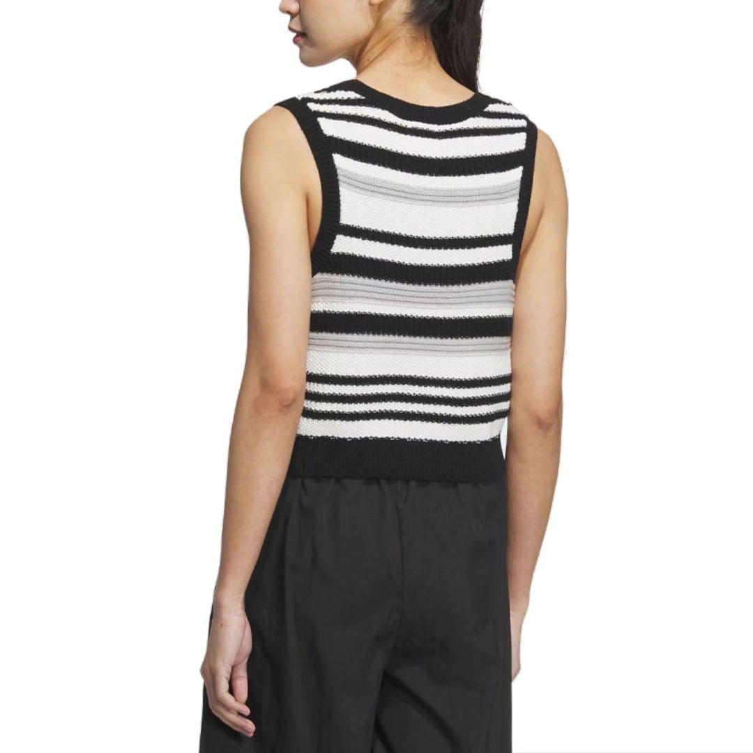 (WMNS) adidas originals Knit Striped Tank Top Asia Sizing 'White Black' JI7051