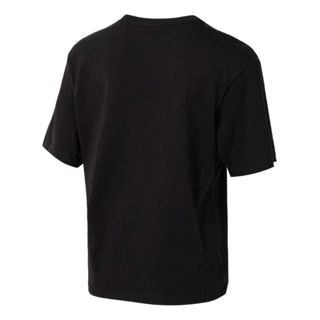 (WMNS) PUMA Graphic Sport T-Shirt 'Black Grey' 682164-01
