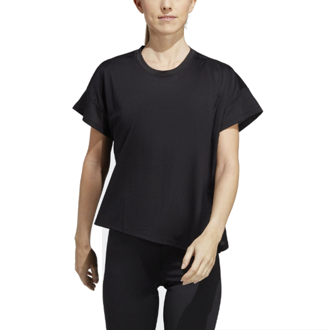 (WMNS) adidas HIIT AEROREADY Quickburn Training T-Shirt Asia Sizing 'Black' HY5407