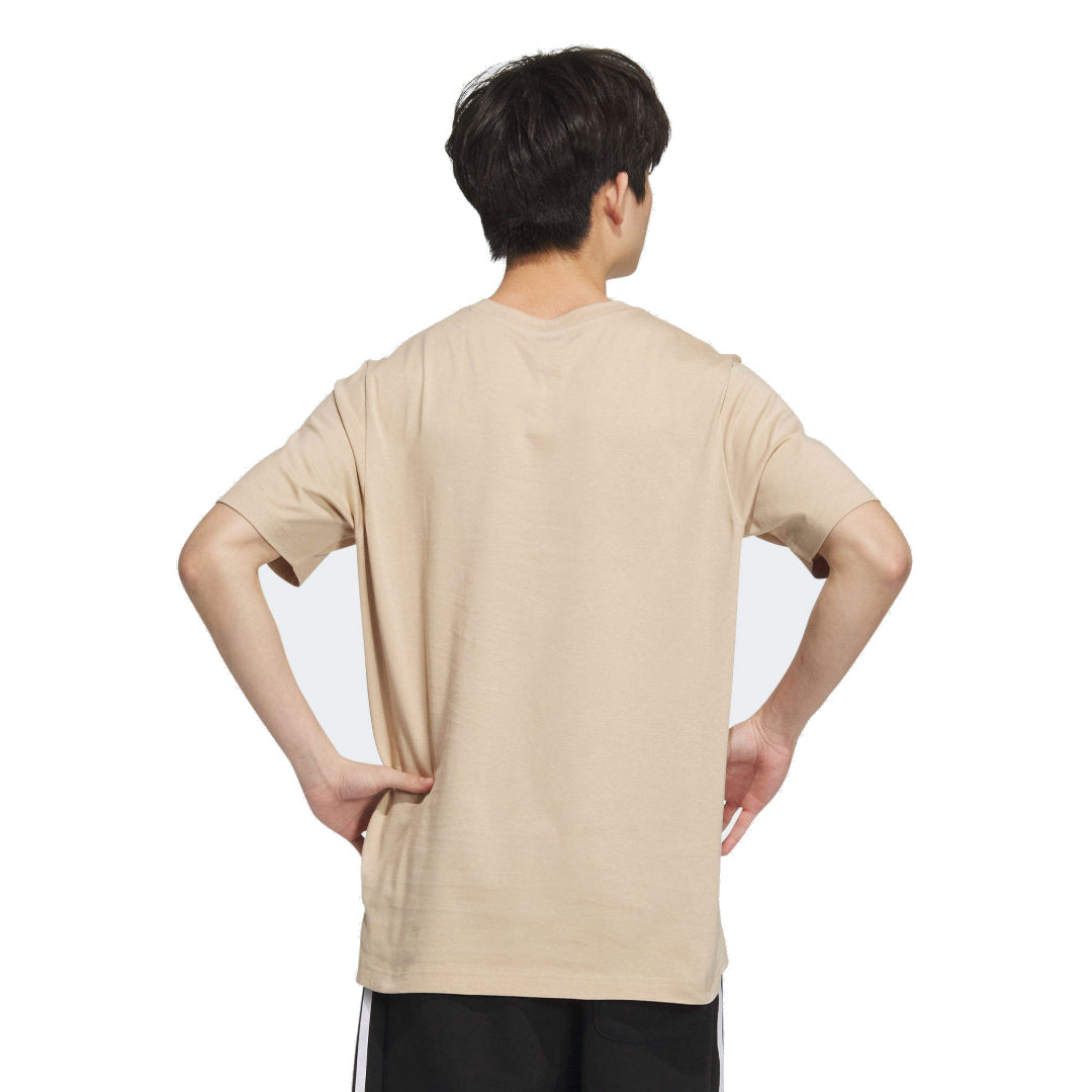 adidas Small Linear Logo T-Shirt Asia Sizing 'Beige' JI9077