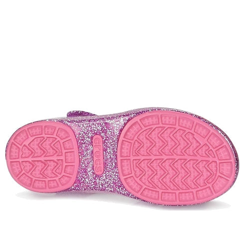 (GS) Crocs Isabella Glitter Flat Sandals 'Purple Pink' 205038-518