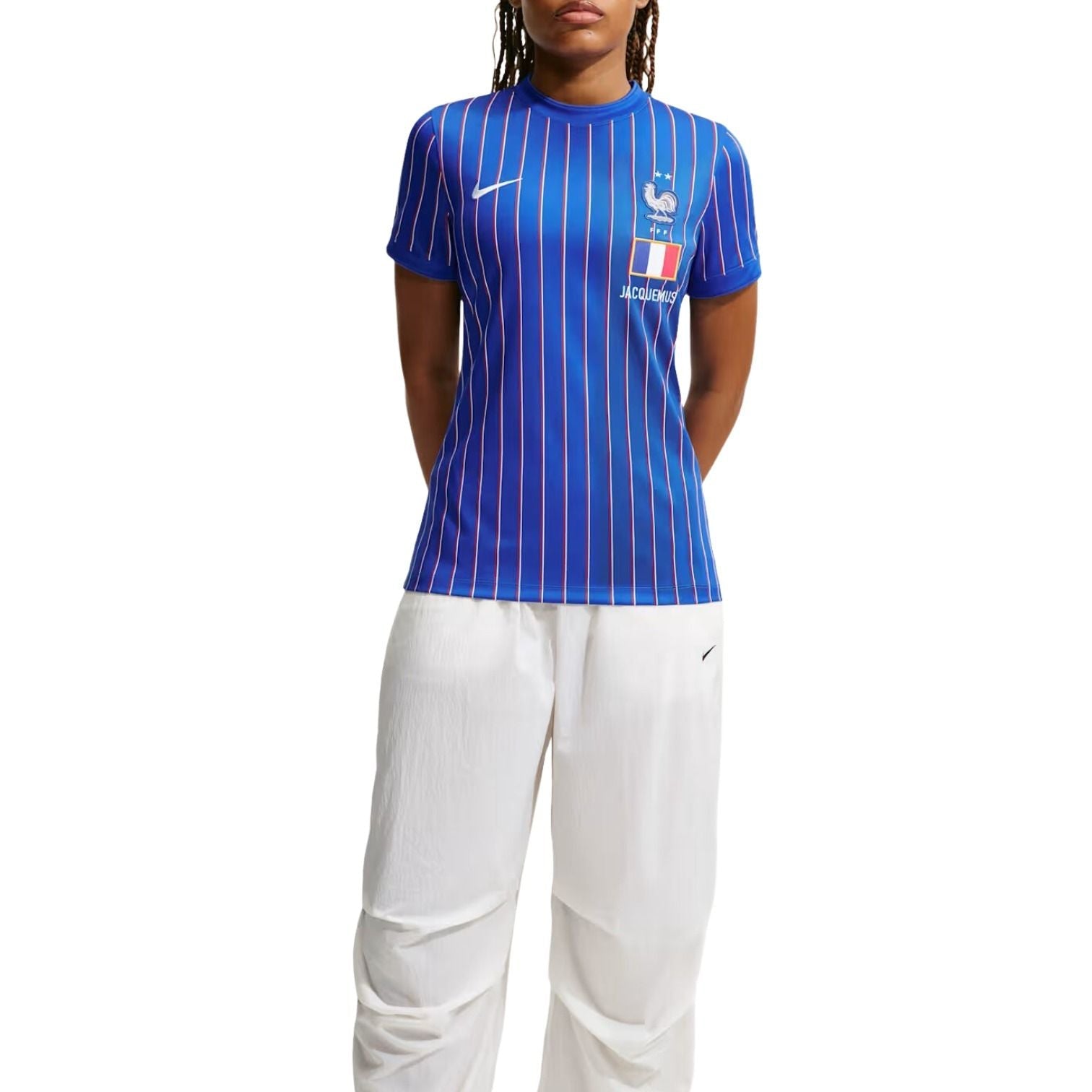 (WMNS) Nike x France x Jacquemus Cryoshot Dri-FIT T-Shirt 'Game Royal' IB4531-480