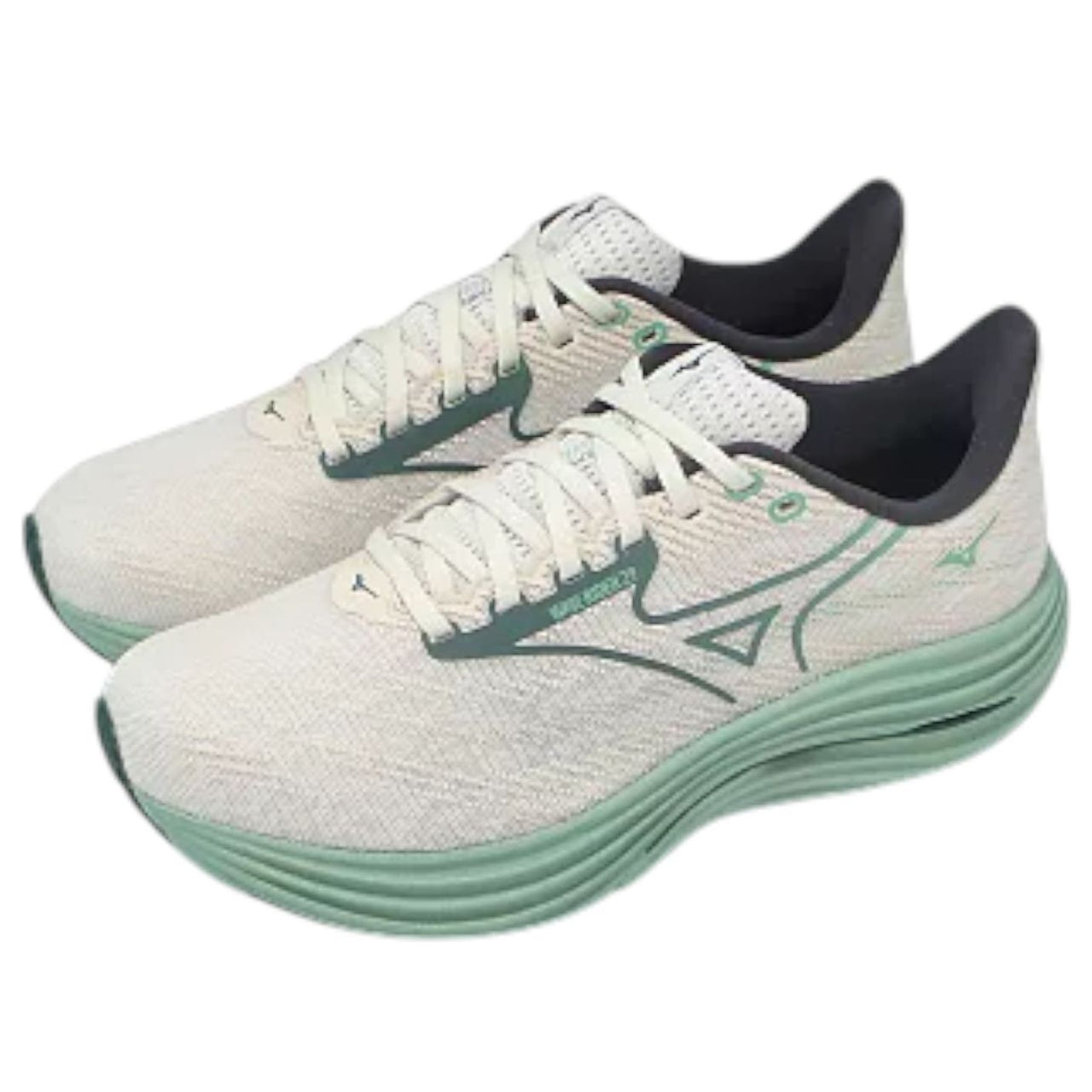 Mizuno Wave Rider 29 Wide 4E 'White Green' J1GC250409
