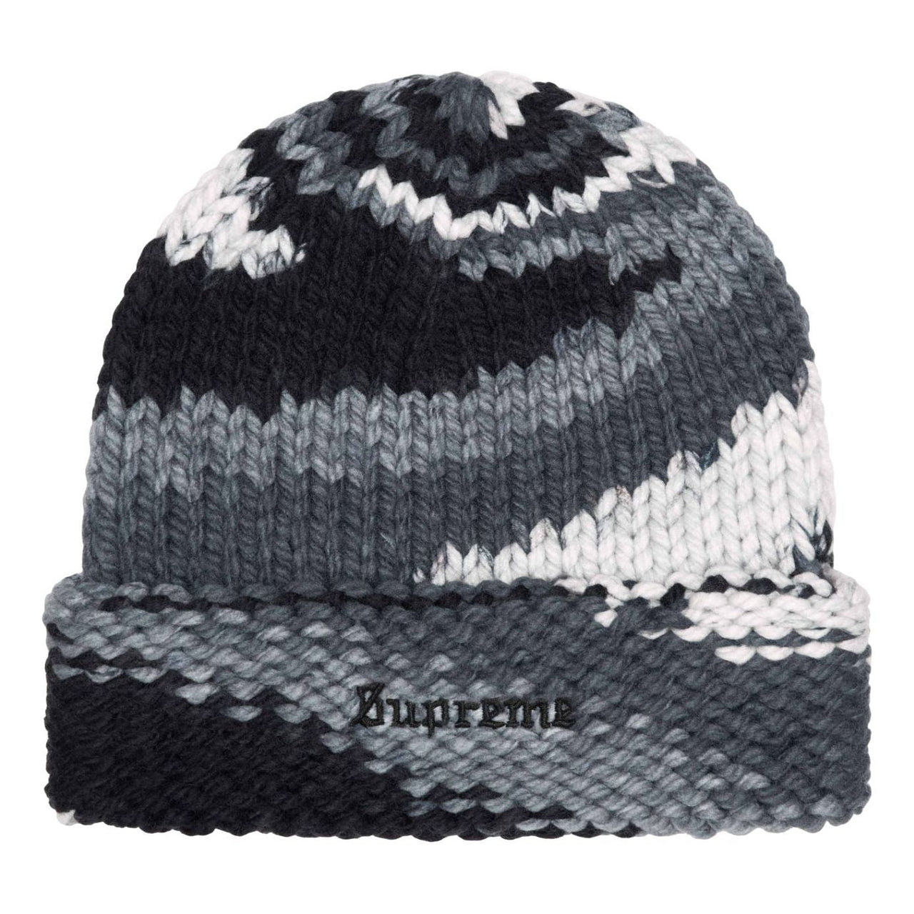 Supreme Gradient Spacedye Beanie SS24 'Black Grey' SUP-SS24-2403