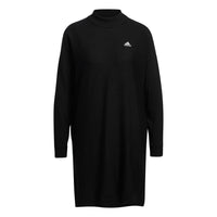 (WMNS) adidas 3-Stripes Long Sleeve Sweater Dress 'Black' HG8275