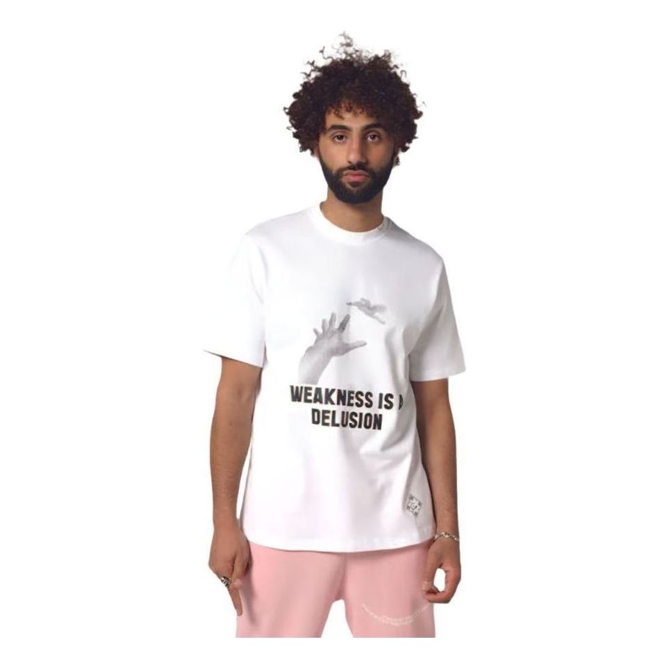 House of Cenmar Weakness Is A Delusion Artwork Print T-Shirt 'White' HOC-WDT