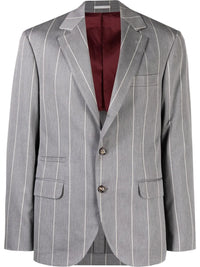 Brunello Cucinelli Striped Woven Blazer