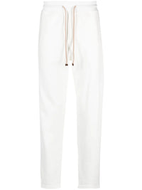 Brunello Cucinelli Tapered Cotton Drawstring Trousers
