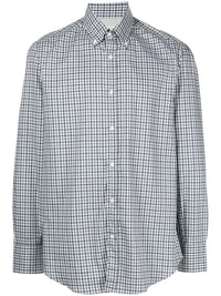 Brunello Cucinelli Checked-Print Cotton Shirt