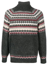 Brunello Cucinelli Intarsia-Knit Roll-Neck Jumper