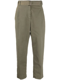 Brunello Cucinelli Cropped Pleat-Detail Cargo Pants
