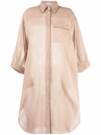 Brunello Cucinelli Monili-Embellished Oversized Shirt