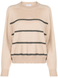Brunello Cucinelli Monili-Chain Knitted Jumper